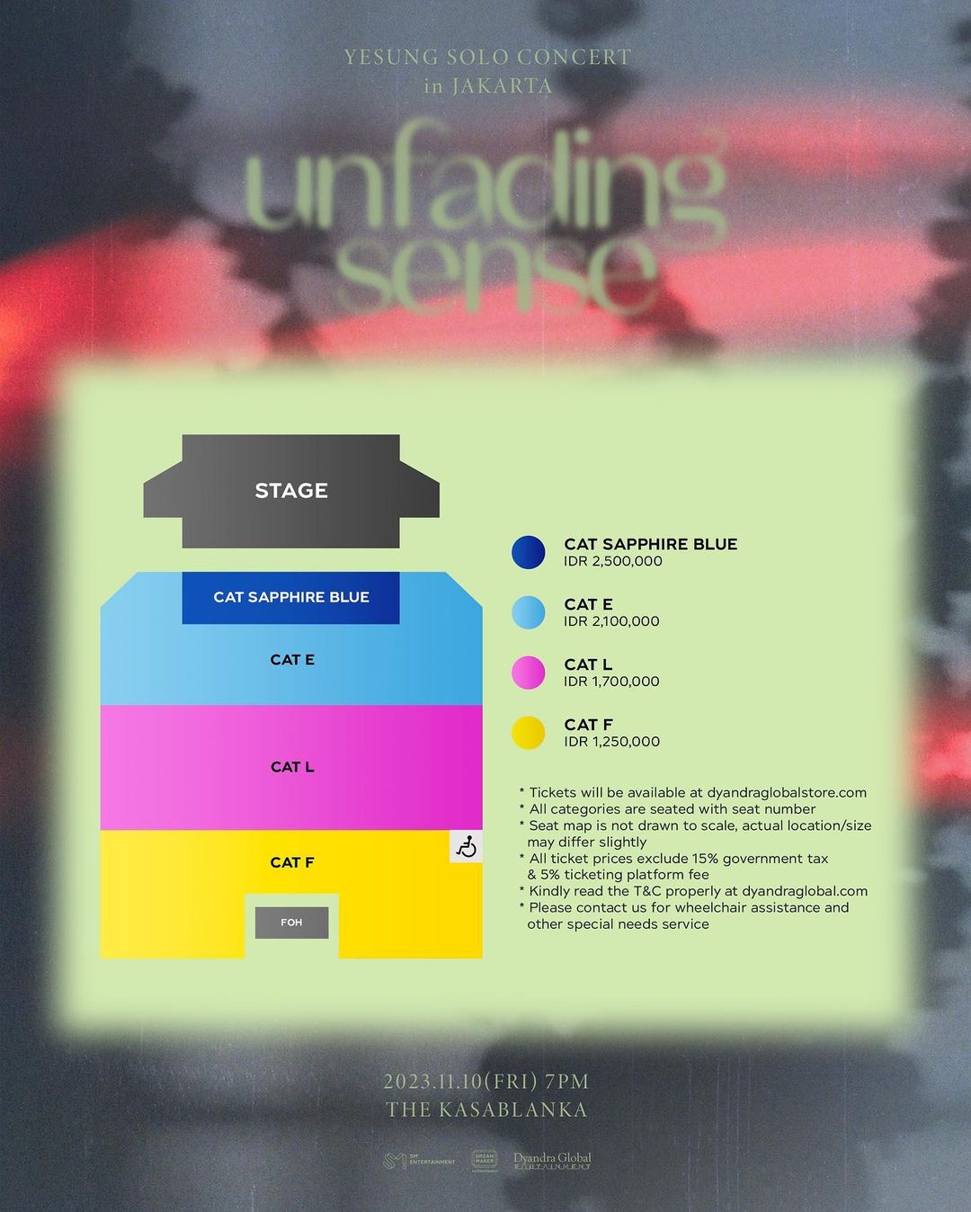 Seat Plan Konser Yesung Super Junior